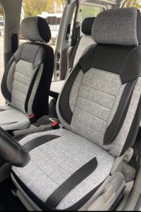 Gri Oto Koltuk Kılıfı Keten