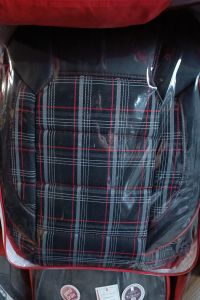 Oto Koltuk Kılıfı Ekose Kırmızı